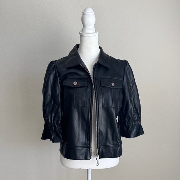 BOHO CHIC Jackets & Blazers - Elegant Black Leather Women's Jacket